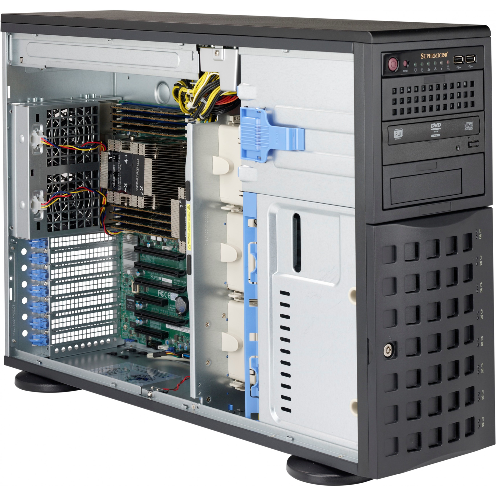 Supermicro CSE-745BAC-R1K23B számítógép ház Full Tower Fekete 1230 W (CSE-745BAC-R1K23B)