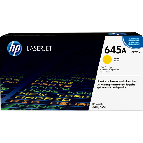 HP 645A Yellow Original LaserJet Toner Cartridge tonerpatron 1 stk