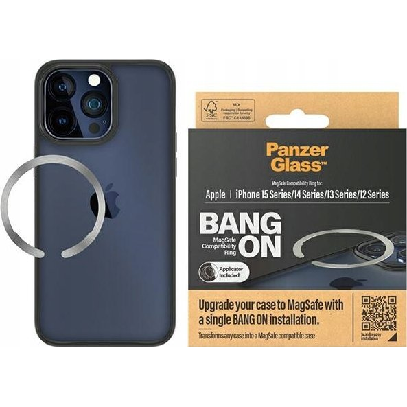 PanzerGlass MagSafe compatibility ring for iP12 13 14 and 2023 custodia per cellulare Cover Trasparente