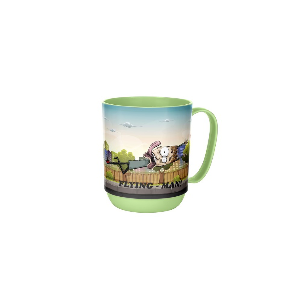 Iris Funny Műanyag gyerek Bögre 400ml - Többfajta mintás (AP-9089)