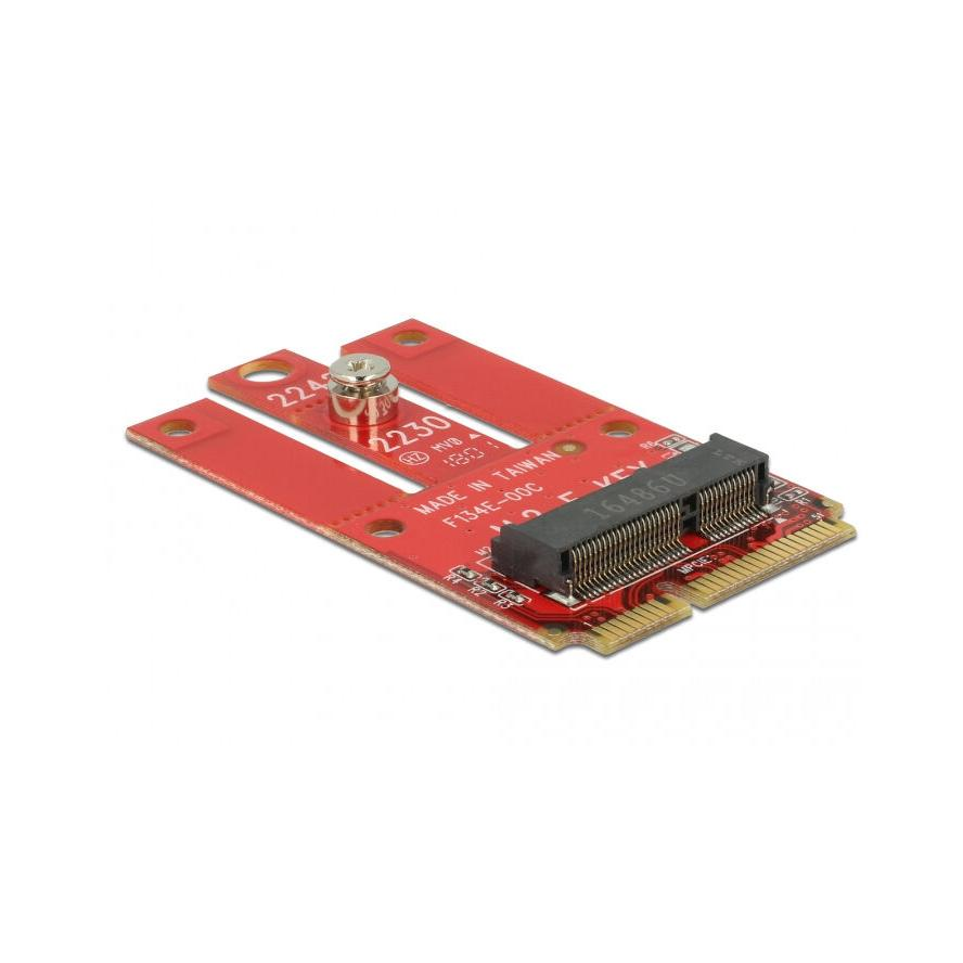 Delock Mini PCIe adapter > M.2 aljzat E nyílással (63909)