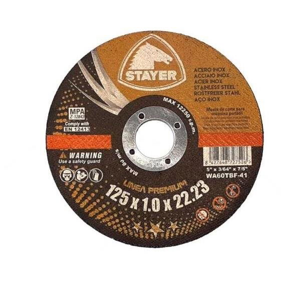STAYER PREMIUM T41 Vágókorong fémhez, 125×1×22,23 mm (37751071)
