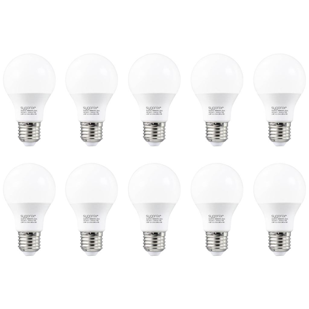 Sygonix LED fényforrás E27 7.3W meleg fehér 10db/cs (SY-5237740) (SY-5237740)