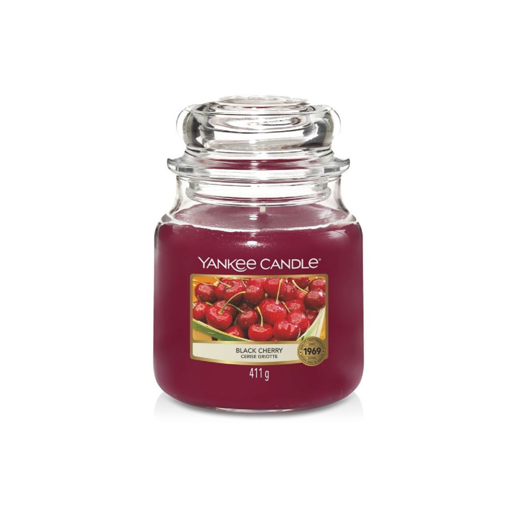 Yankee Candle Black Cherry Közepes gyertya (17770 ) (17770)