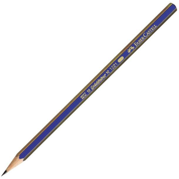 FABER-CASTELL Bleistift Goldfaber 1221 2B 12er