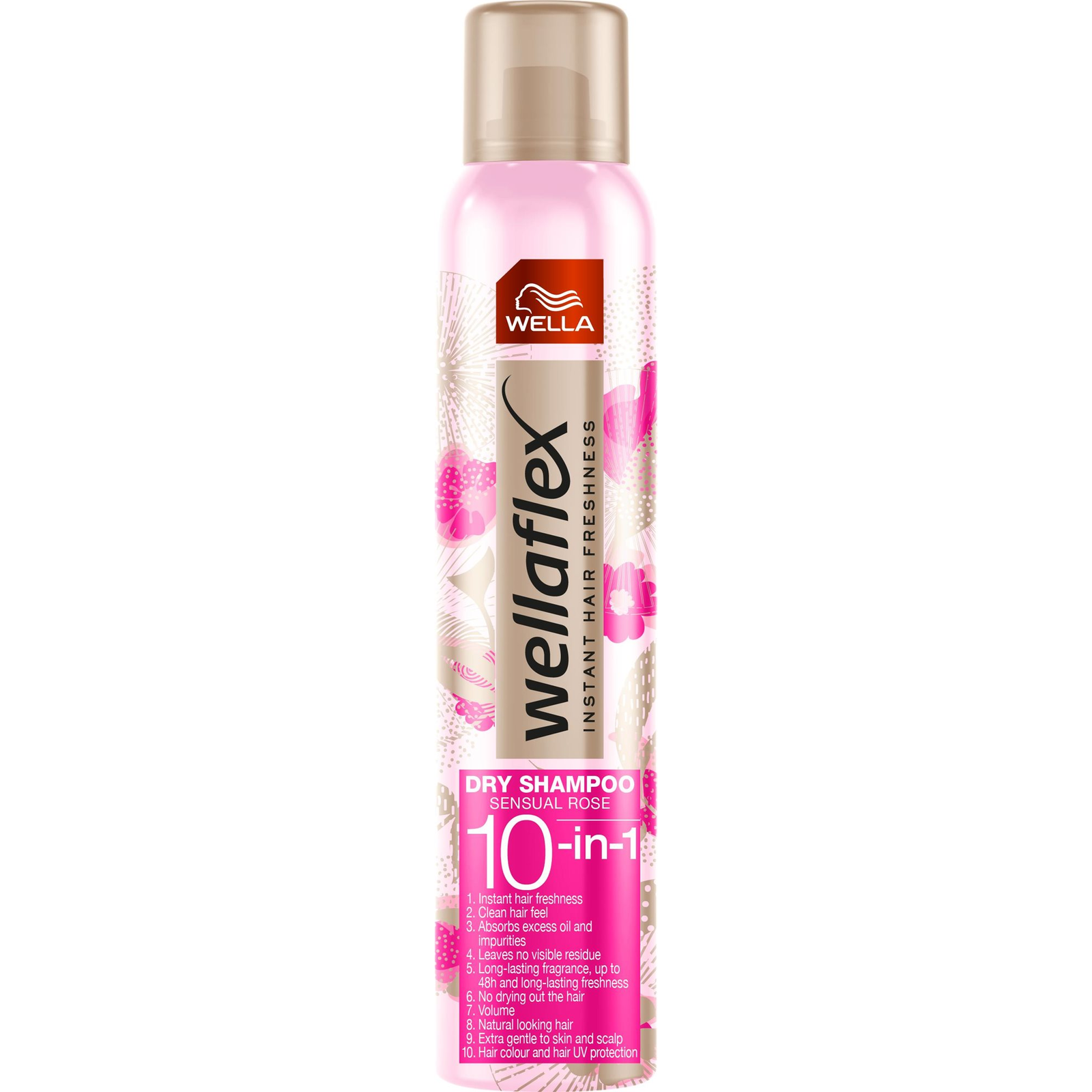 WELLA Wellaflex Dry Shampoo Hairspray Sensual Rose 180 ml (4064666235059)