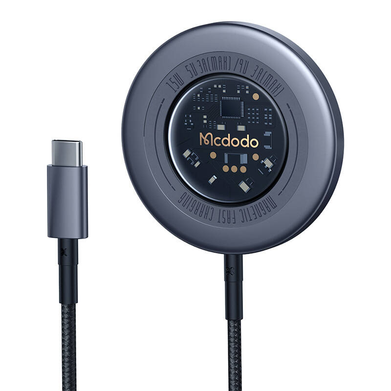 Mcdodo CH-2330 USB-C Mágneses Induktív Töltő 15W - Szürke (CH-2330)