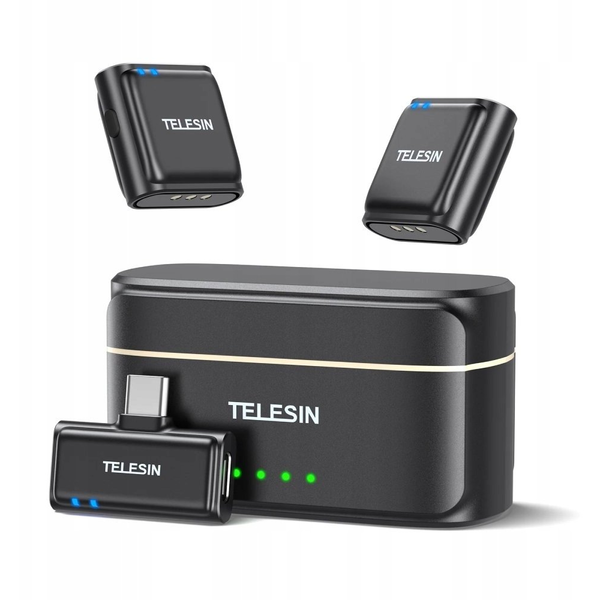 TELESIN P5-MCP-01 Mikrofon + powerbank telefonokhoz USB-C fekete