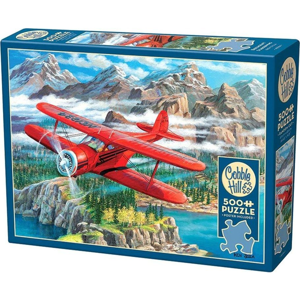 Cobble Hill 500 Darabos Puzzle - Beechcraft Staggerwing 45064 