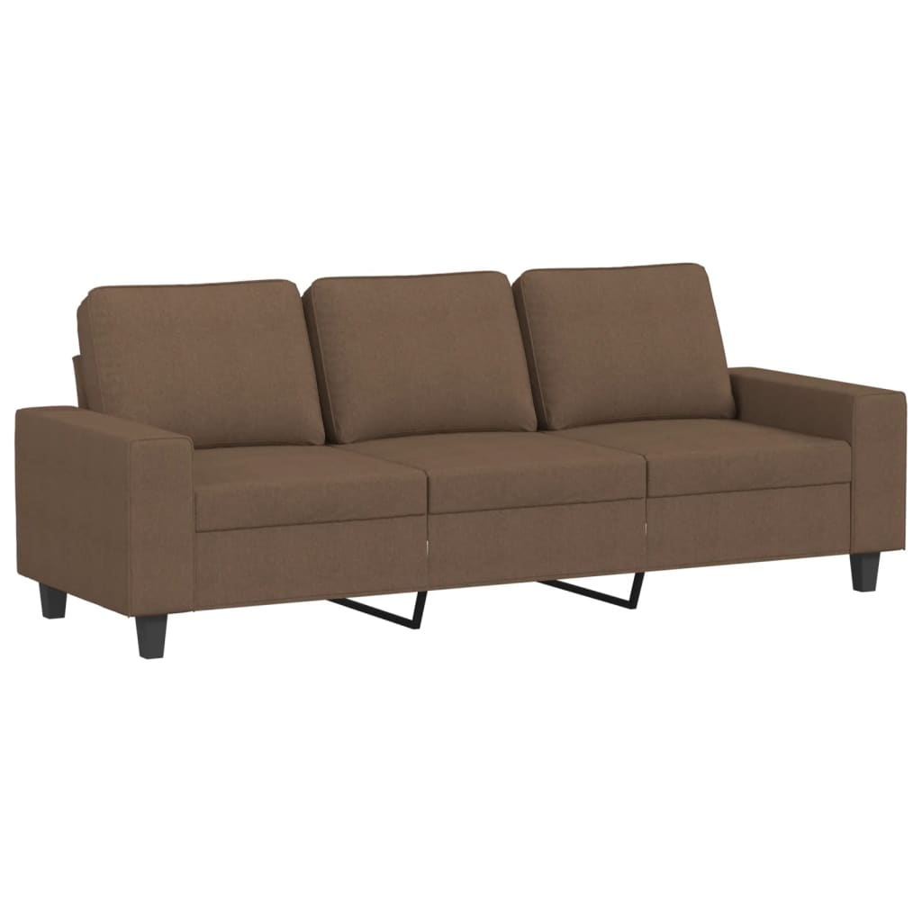 3 személyes barna szövetkanapé 180 cm (359402)