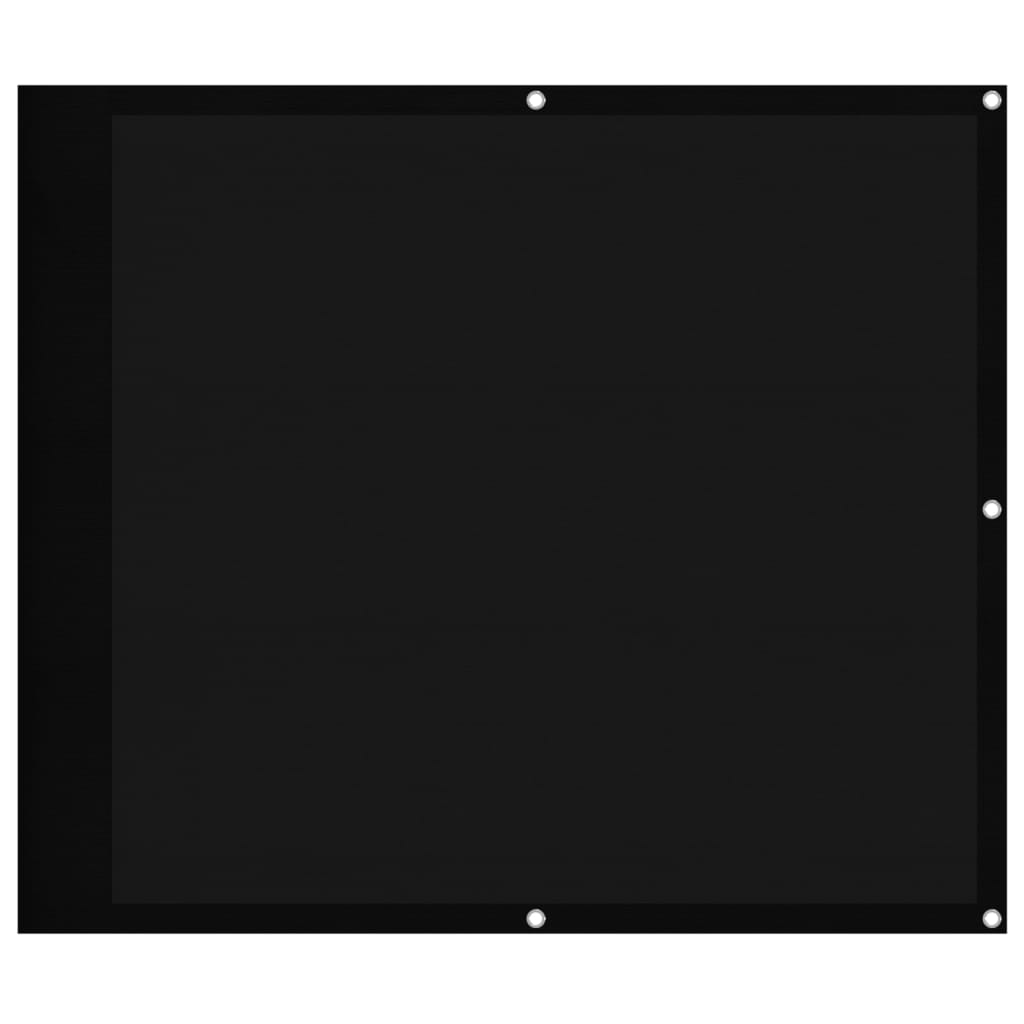 fekete erkélyparaván 100% oxford poliészter 90 x 800 cm (4000369)