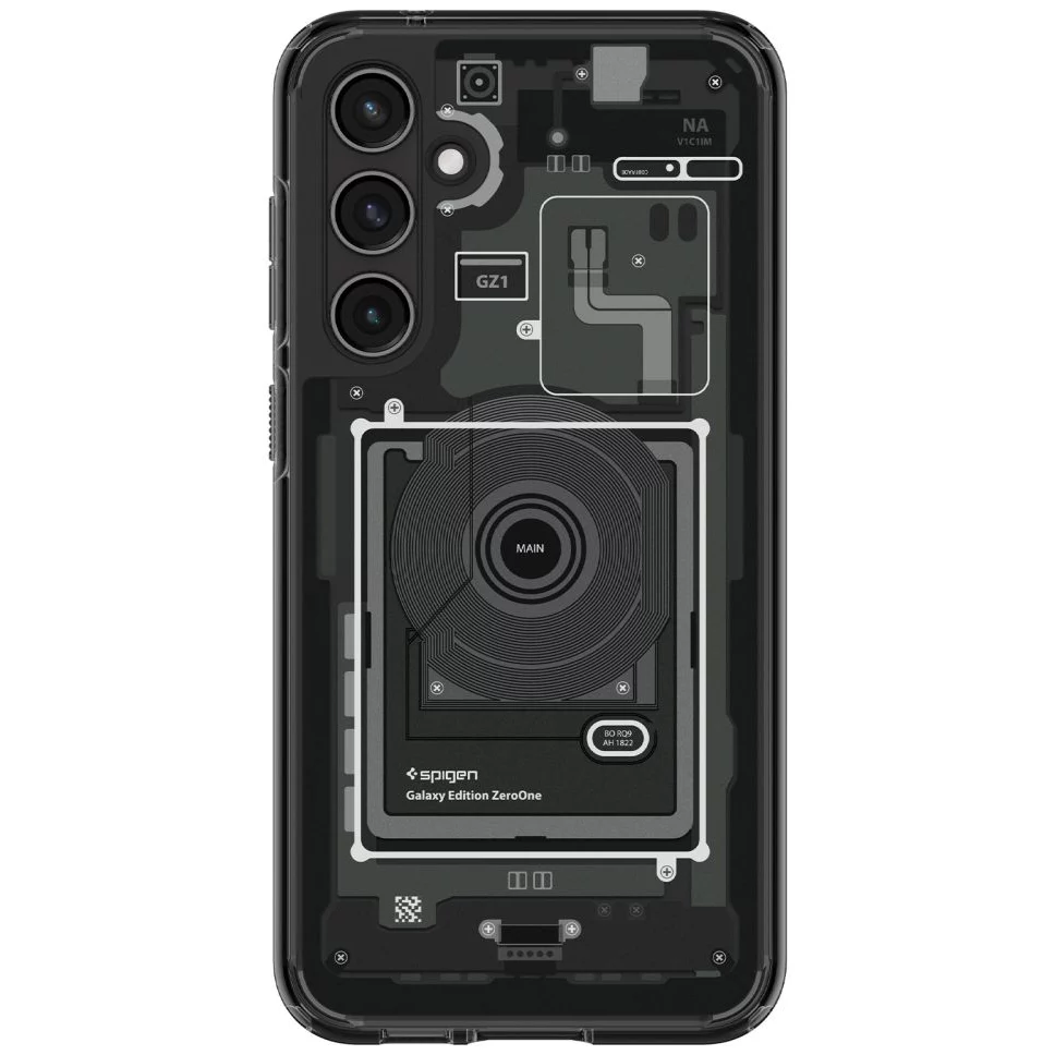 Spigen Ultra Hybrid Zero One Samsung Galaxy S23 FE Tok - Fekete/Mintás (ACS06372)