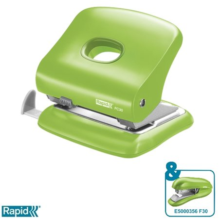 Rapid FC30 Kétlyukú 30 lap lyukasztó - Élénk zöld (5000361)