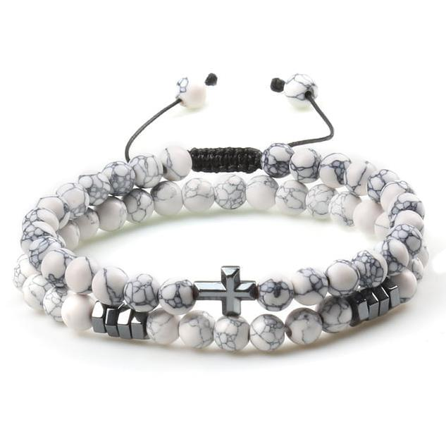 Predator Q1 férfi karkötő, kereszt - BZB503-2 (15595)