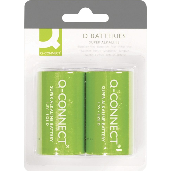 Pila Q-connect Alcalina D -blister Con 2 Pilas