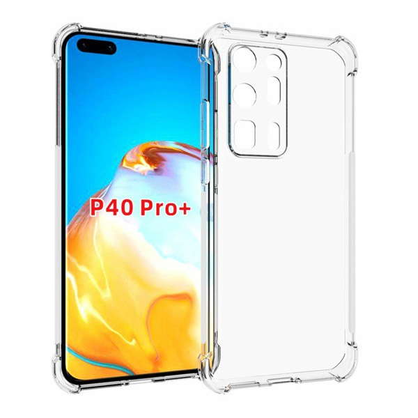 Szilikon telefonvédő (közepesen ütésálló, légpárnás sarok) ÁTLÁTSZÓ [Huawei P40 Pro+ 5G] (5996591005966)