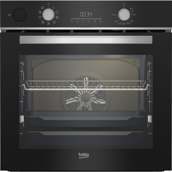 Beko BBIS18300XCSE forno Nero, Acciaio inox
