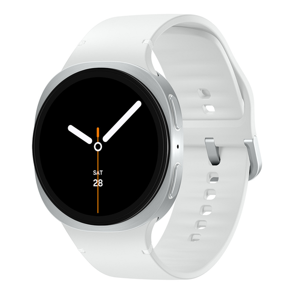 Samsung Galaxy Watch 8 3,81 cm (1.5") AMOLED 44 mm Digital 480 x 480 pixel Berøringsskærm Sølv Wi-Fi GPS (satellit)
