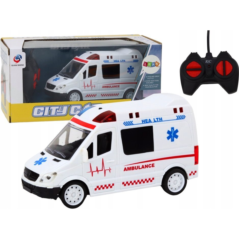 Дистанционно управляема линейка RC със светлини и звуци бяла