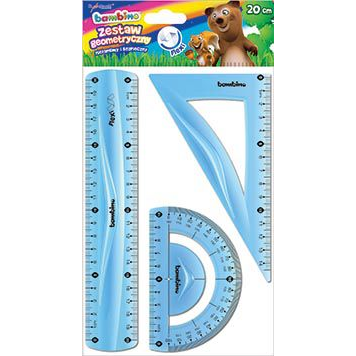 Bambino 3 Db-Os Flexibilis Vonalzó Szett - 20 cm - Zöld 003141 (5903235003141)