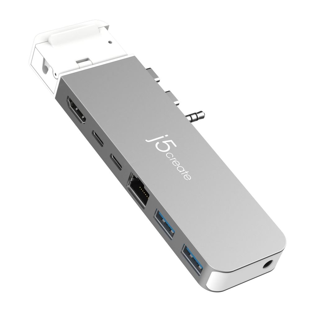 J5create JCD395-N 4K60 MacBook Pro 2021 / 2022 USB4 Hub MagSafe Kittel szürke (JCD395-N)
