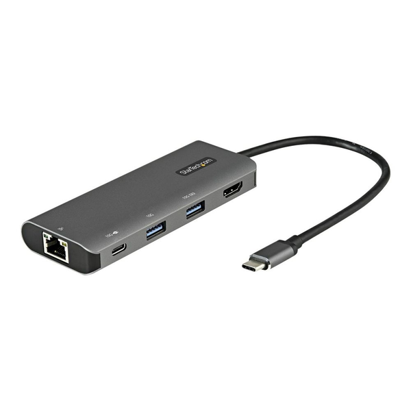 StarTech.com DKT31CHPDL dockingstation Ledningsført USB 3.2 Gen 2 (3.1 Gen 2) Type-C Sort, Grå