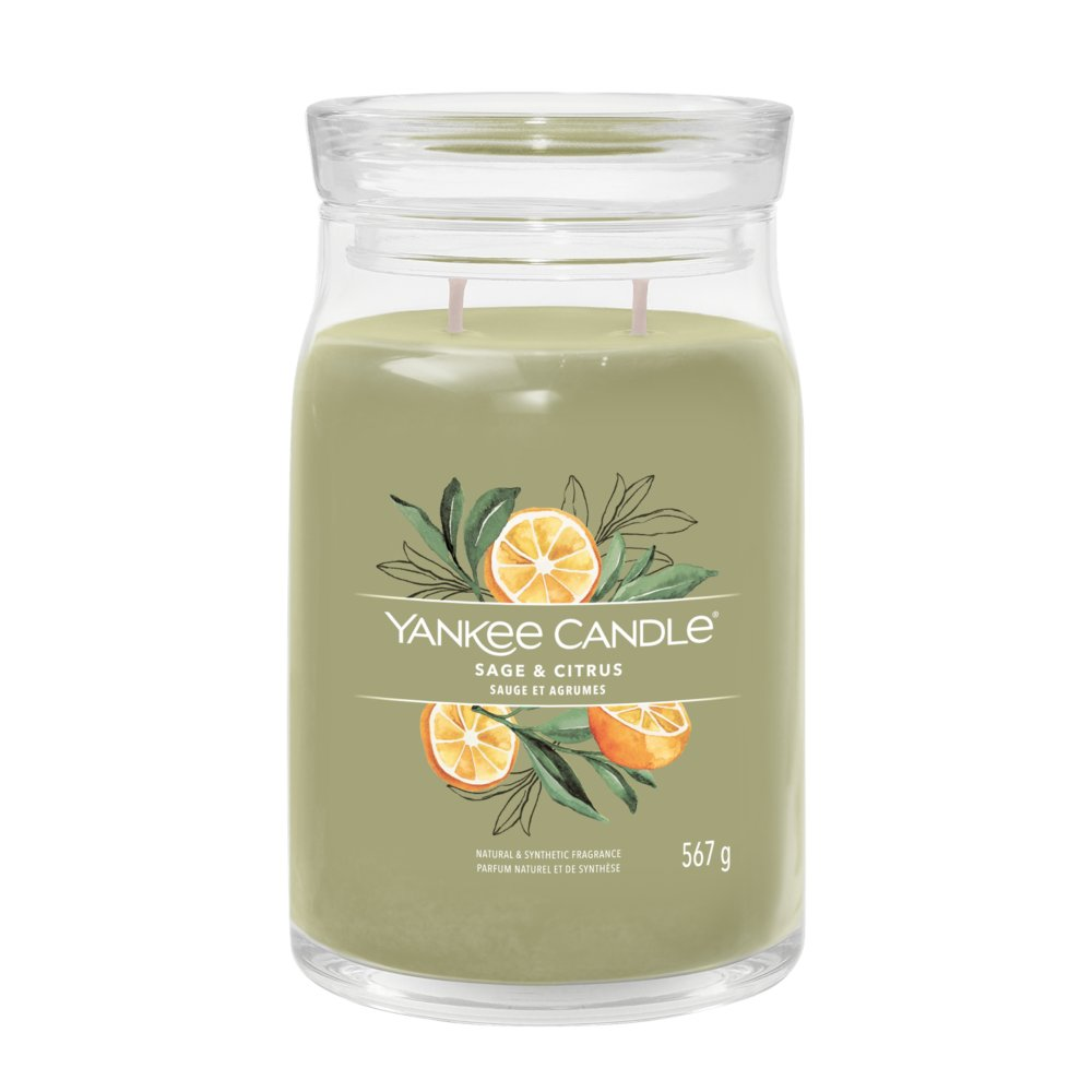 Yankee Candle Signature Sage & Citrus Illatgyertya 567g (1629961E)