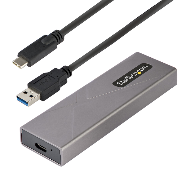 StarTech.com M2-USB-C-NVME-SATA външна кутия за хард-диск Кутия за SSD диск Сив M.2