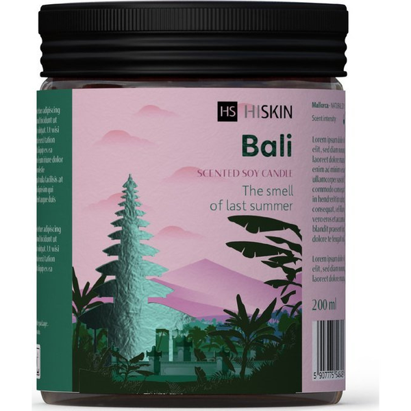 Hiskin Home Bali Świeca sojowa 200ml