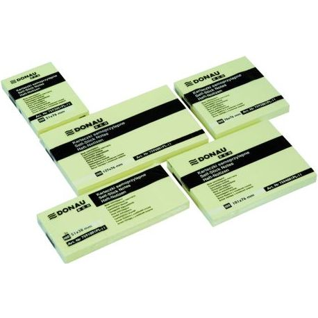  Donau Karteczki samoprzylepne żółte Eco 127 x 76 mm (14K029D)