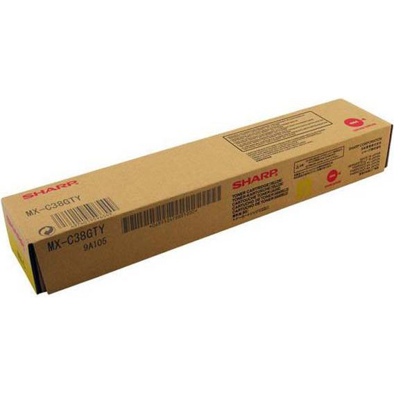 Sharp MX-C38GTY tonercartridge 1 stuk(s) Origineel Geel