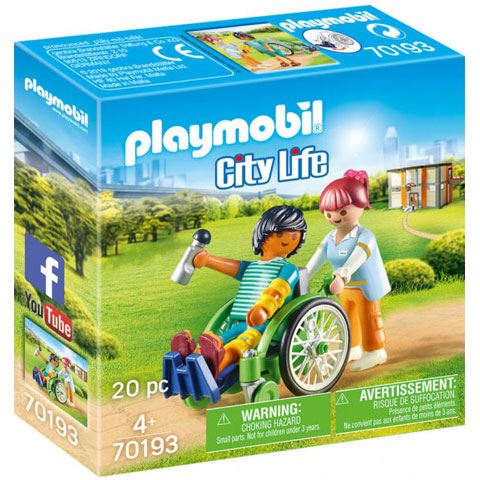 Playmobil: Beteg kerekesszékben (70193) (Play70193)