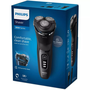 Самобръсначка Philips Shaver Series 3000 S3244/12, Мокро и сухо бръснене, Без кабел, 5D въртящи се и гъвкави глави, Самонаточващи се ножчета, 60 минути, Антикорозионна система за бръснене, Защитен капак, Черен