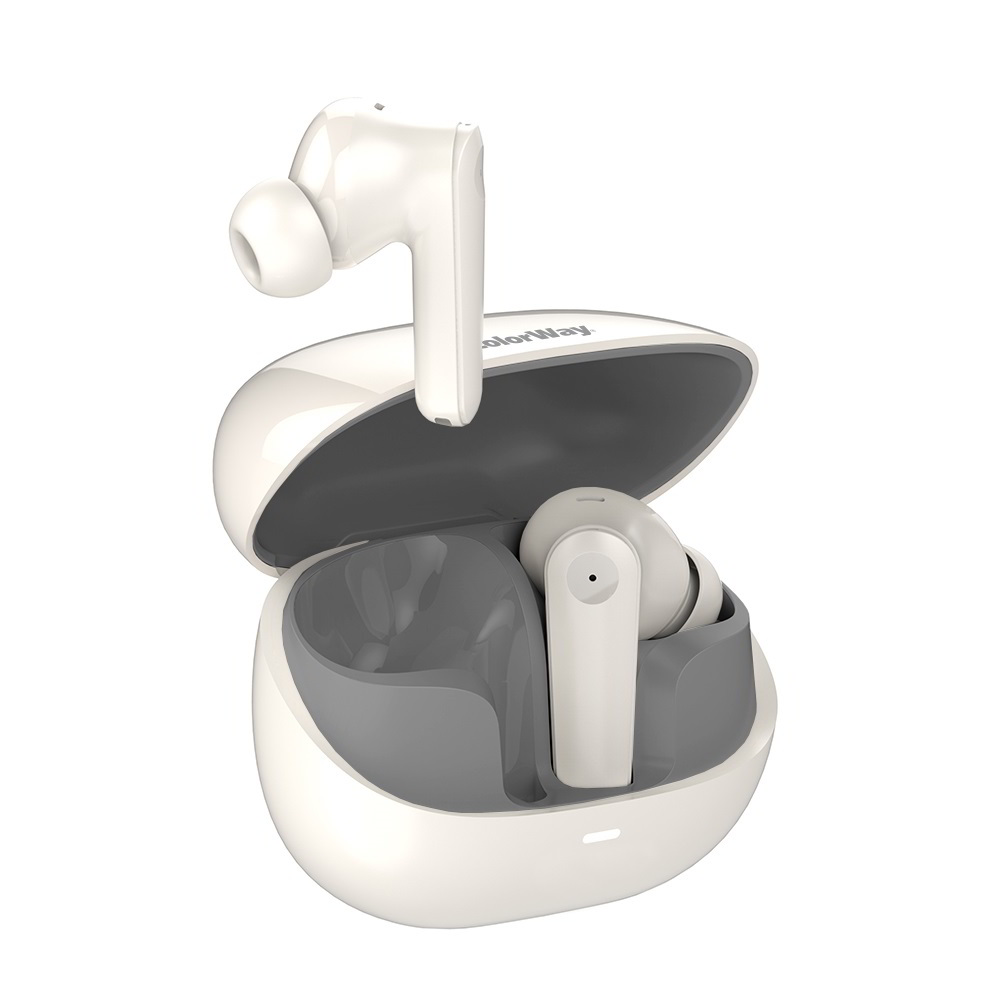 ColorWay CW-TWS1BE Bluetooth Fülhallgató Headset Töltőtokban - Bézs (CW-TWS1BE)