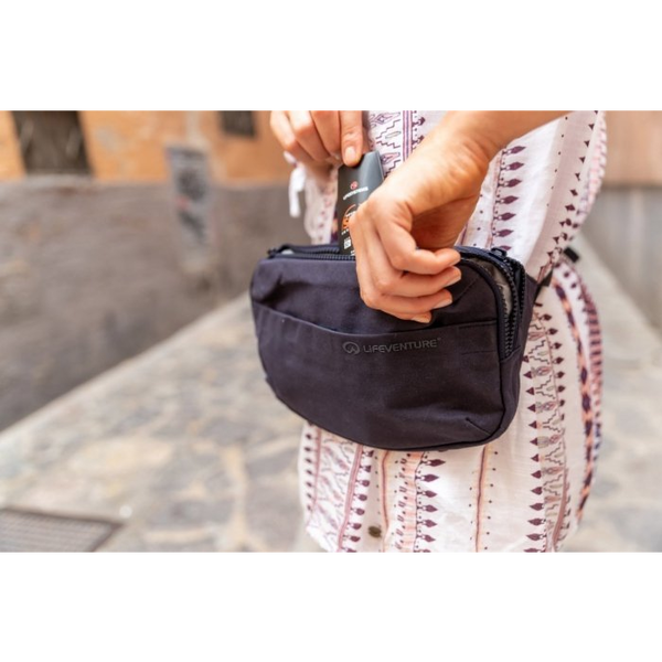 Lifeventure Kibo RFiD Waist Pack, Large, Navy