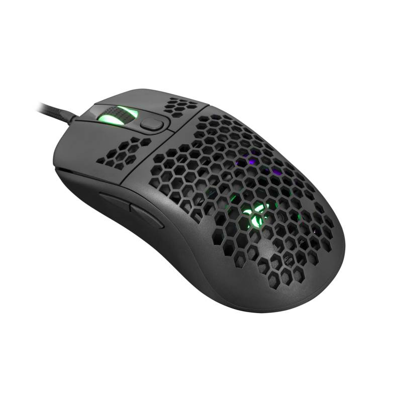 White Shark Galahad GM-5007B 6400 DPI fekete gaming egér (WS GM-5007B)