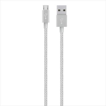 Belkin F2CU021BT04-SLV USB kabel 1,2 m USB A Micro-USB A Stříbrná