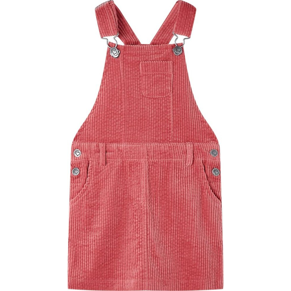 Gyerek overall ruha kordbársony rózsaszín 104