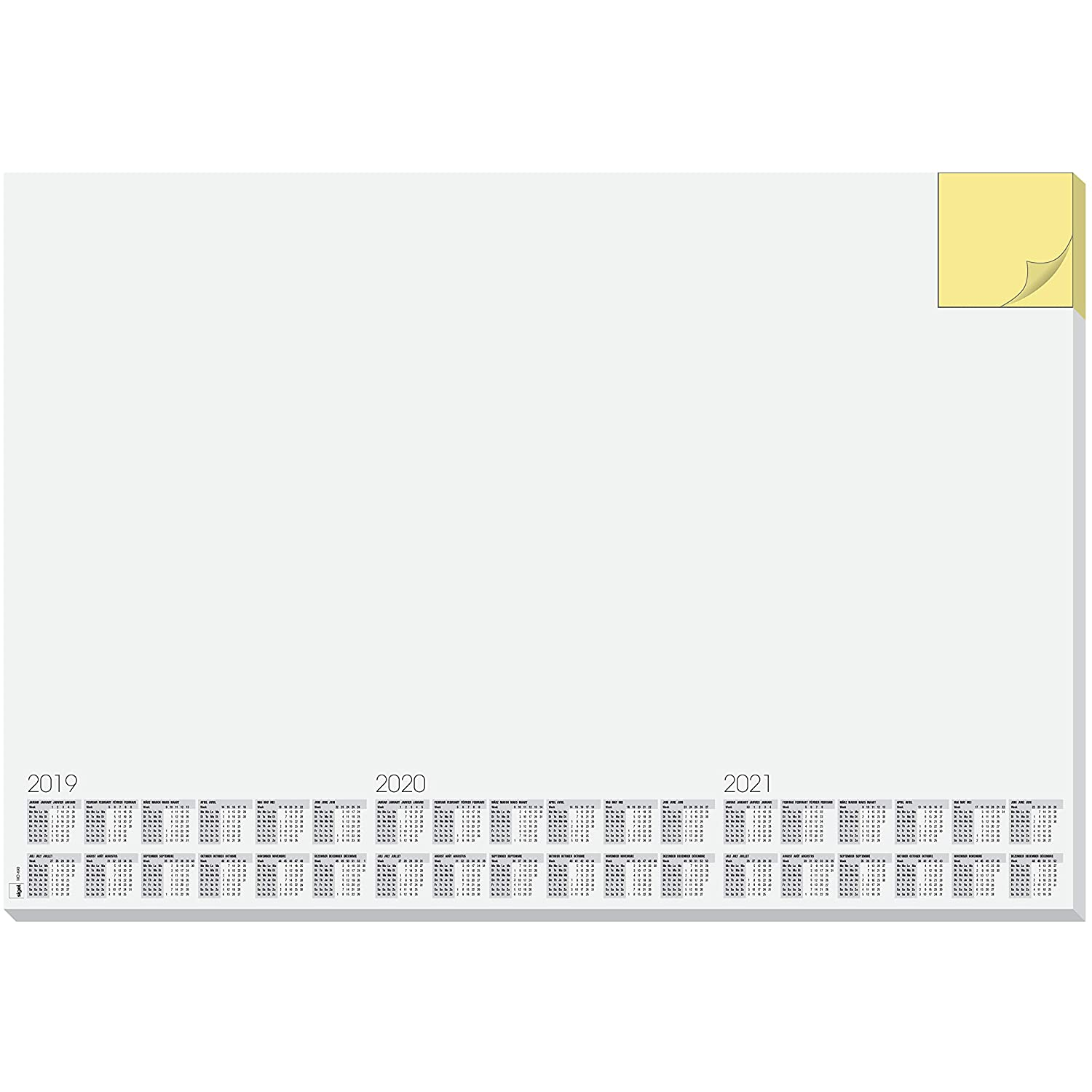 Sigel 595x410 mm Könyökalátét 3 éves tervezővel jegyzetfüzettel (HO490)