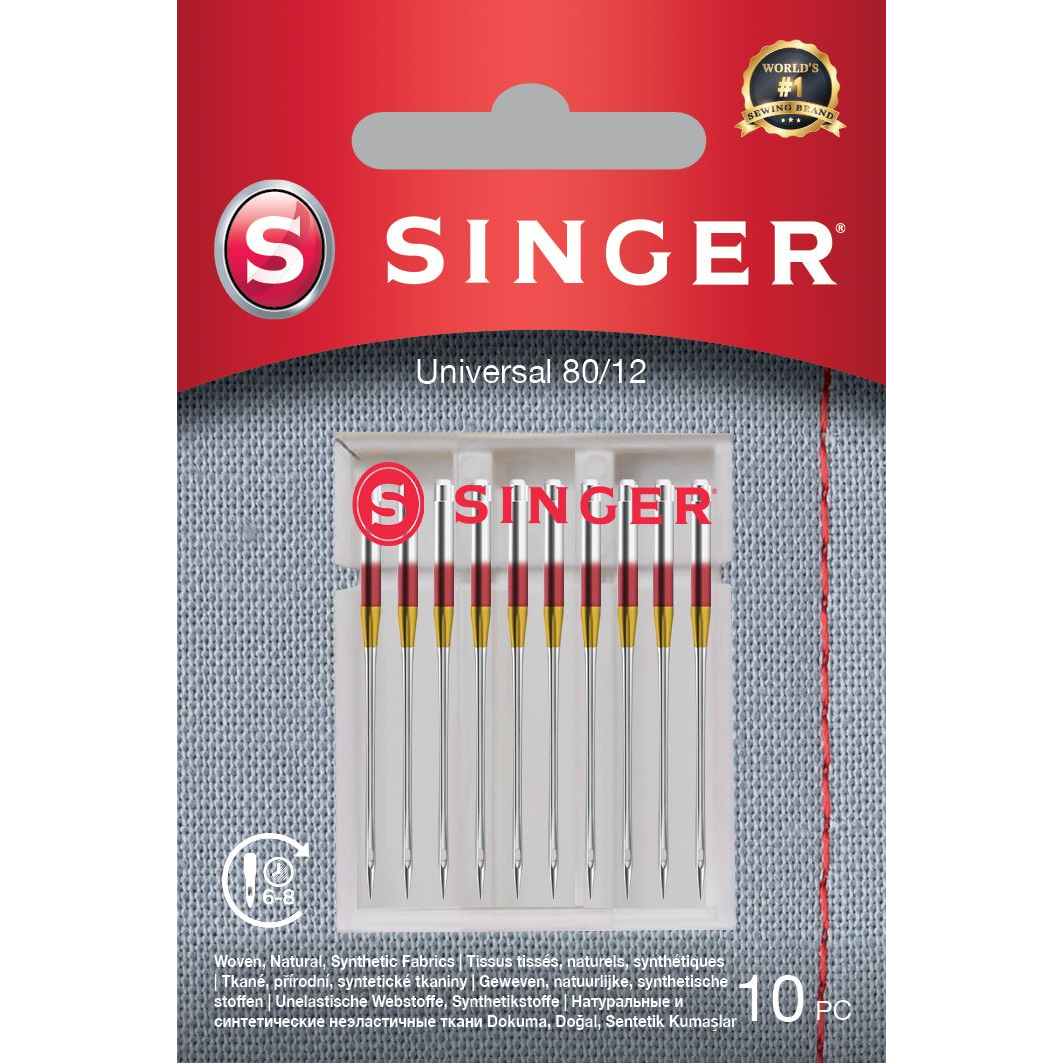 Singer Universal 80/12 Varrógéptű szövethez (10db / csomag) (250052903)
