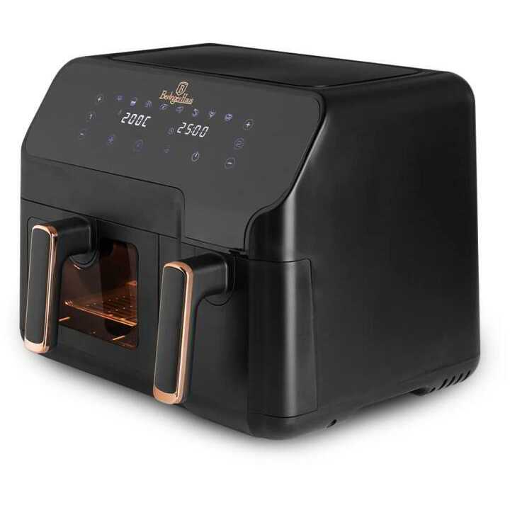 Berlinger Haus BH/9467 5,5L+3,5L dupla forrólevegős fritőz - Fekete-Rose gold (BH/9467)