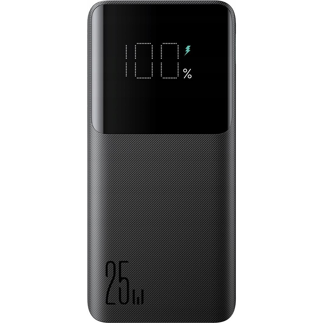 Joyroom Vésztöltő 2 Usb+Type-C Aljzat 10000 mAh, Led Kijelző, Fekete (JYR1105)