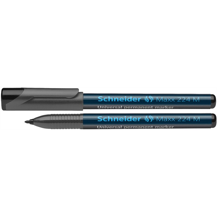 Permanentný fóliovník SCHNEIDER Maxx 224, M, 1,0mm, čierny (1201)