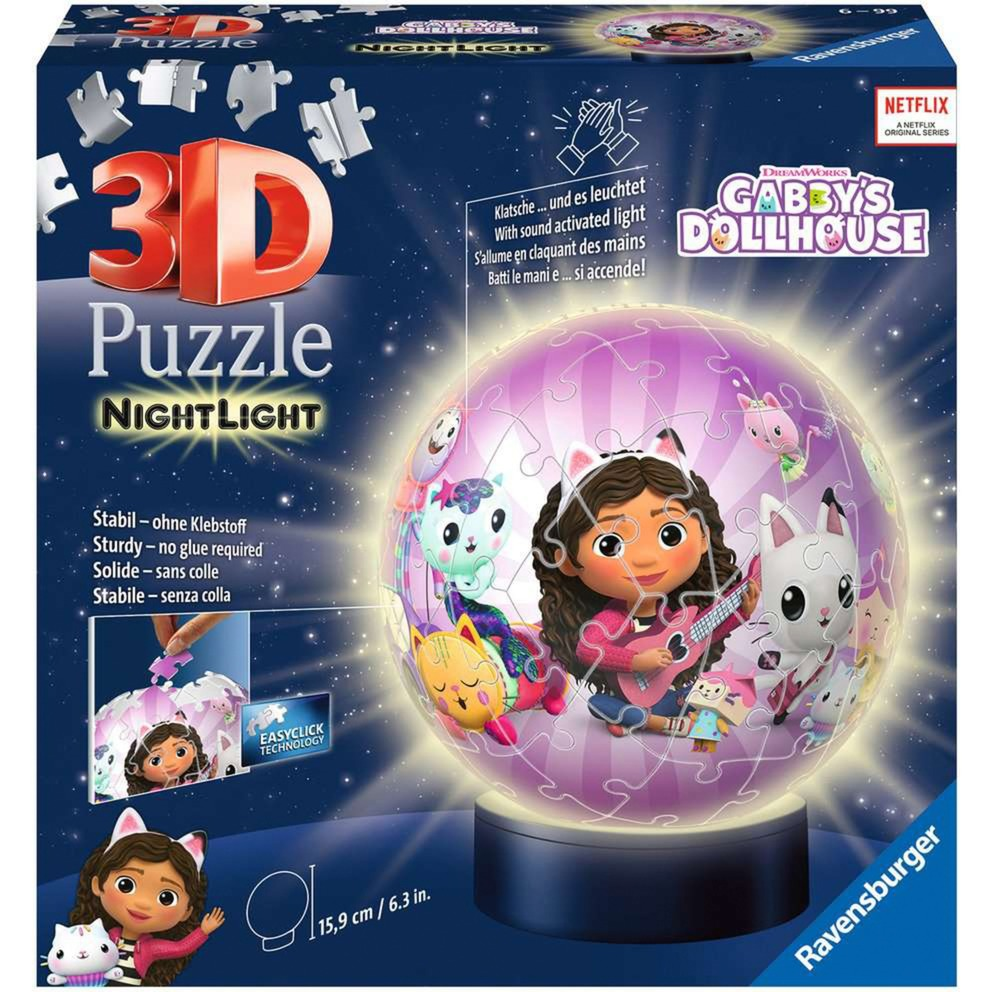 Ravensburger Gabi babaháza - 72 darabos 3D puzzle és éjszakai fény (11575)