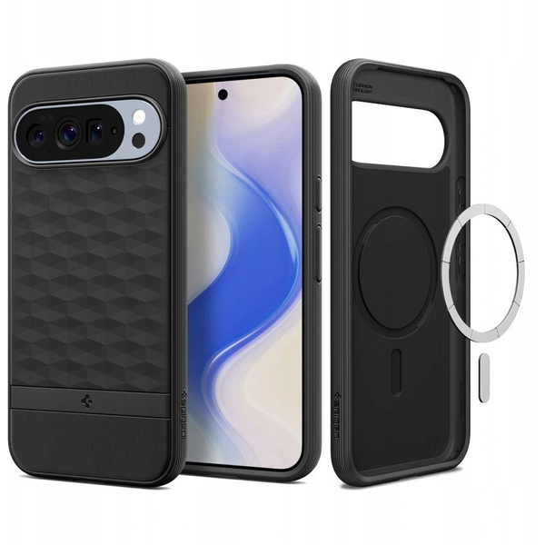 Pouzdro Spigen Parallax Mag Zadní Kryt Black pro Google Pixel 10 / 10 Pro