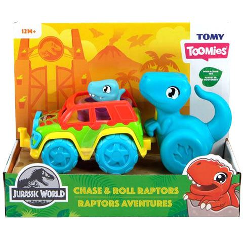 Tomy Toomies Jurassic World Dínó járgány játékszett (E73251) (E73251)
