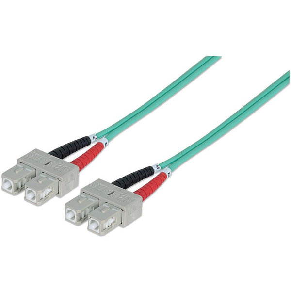 Intellinet 750844 optický kabel 5 m SC OM3 Barva Aqua