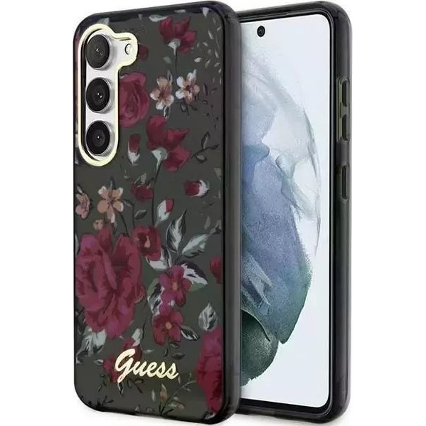 Guess Flower Collection Samsung Galaxy S23 hátlap tok , keki (187768970)