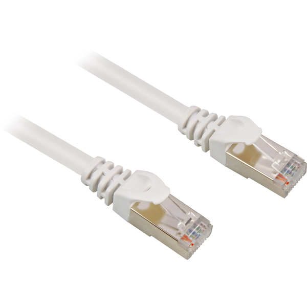 Sharkoon S/FTP CAT7a Patch kábel 1m Fehér