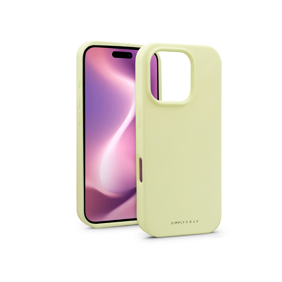 Apple iPhone 16 Pro Max szilikon hátlap - Roar Cloud Skin - sárga (KC311758)